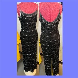 Beautiful 1970s handmade beaded dress